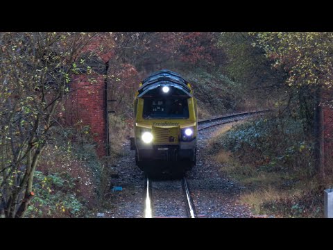 Freightliner Class 70 No's. 70007 & 70006 0K98 Hope Earles Sidings - Crewe BH on 21.11.20 - HD