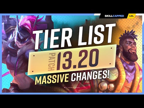 NEW TIER LIST for PATCH 13.20 - MASSIVE CHANGES!