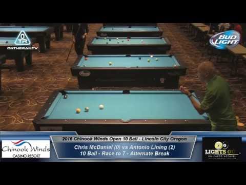 Chris McDaniel vs Antonio Lining - 2016 CWO 10 Ball