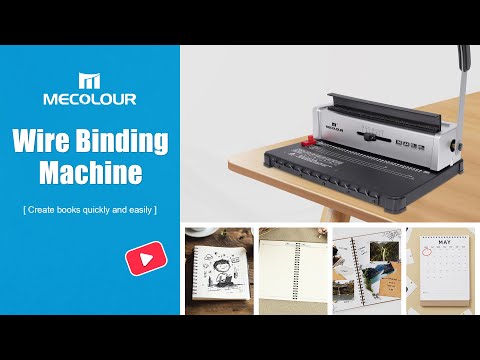 Kit Encadernadora Perfuradora Fechadora 3x1 Wire-o Mecolour Binding Machine