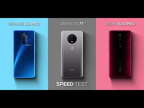 SPEED TEST : Realme X2 Pro VS OnePlus 7T VS Redmi K20 Pro