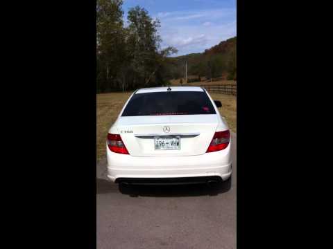 08 Mercedes C300 K&N drop in filter exhaust sound