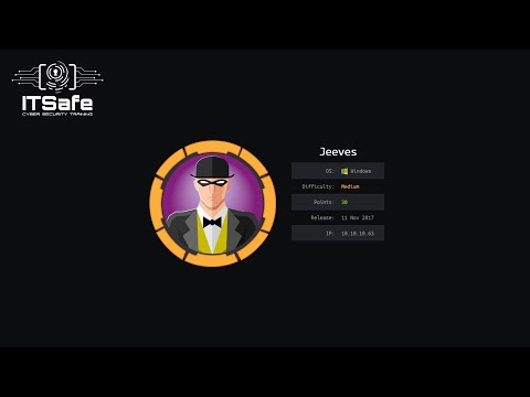 ITSAFE CTF's - Jeeves HTB [hebrew]