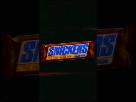 Flashback to 1990: The Iconic Marathon Chocolate Bar Transforms into Snickers! #shorts #snickers