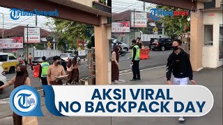 Viral Video Aksi 'No Backpack Day', Siswa Ganti Ransel dengan Galon hingga Kain Bantal & Guling