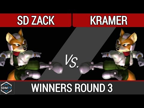 SDSU Biweekly 56 - SD Zack (Fox) vs. Kramer (Fox) - SSBM WR3 - Smash Melee