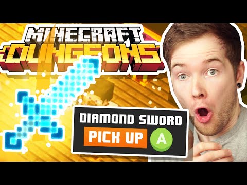 I Got a DIAMOND SWORD in Minecraft Dungeons! *NEW GAME*