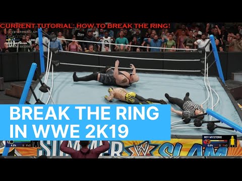 Part of a video titled HOW TO BREAK THE RING: WWE 2K19 Tutorial Help Guide - YouTube