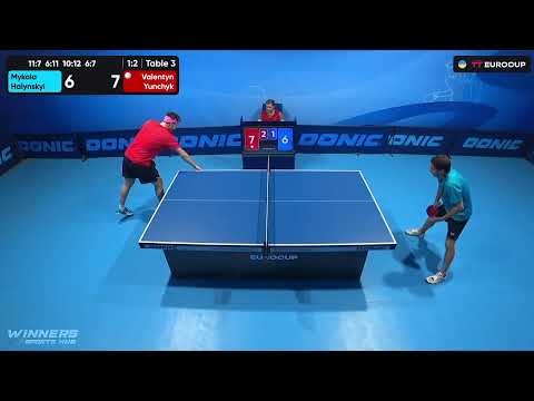 19:15 Mykola Halynskyi - Valentyn Yunchyk 20.07.2023 TT Euro.Cup Ukraine Star. Table 3