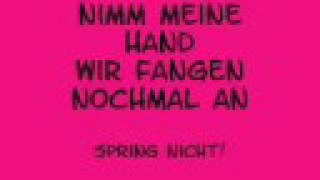 Tokio Hotel - Spring nicht (Lyrics)