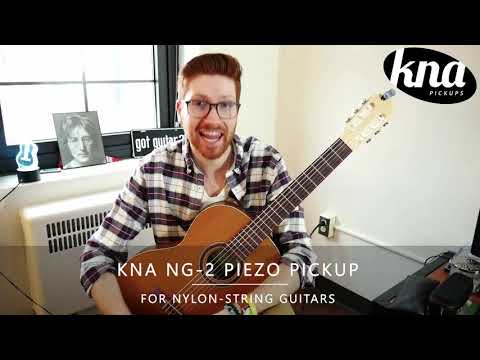 KNA NG-2 Portable Piezo Nylon String Classical Flamenco Guitar Pickup with Volume Control image 8