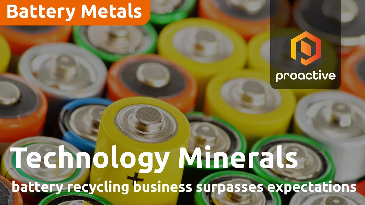 Technology Minerals' battery recycling business surpasses expectations