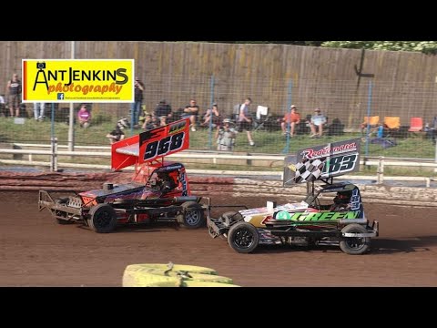 BriSCA F2 Stockcars - 968 Micky Brennan Vs 183 Charlie Guinchard - Mildenhall Final Sat 10th June