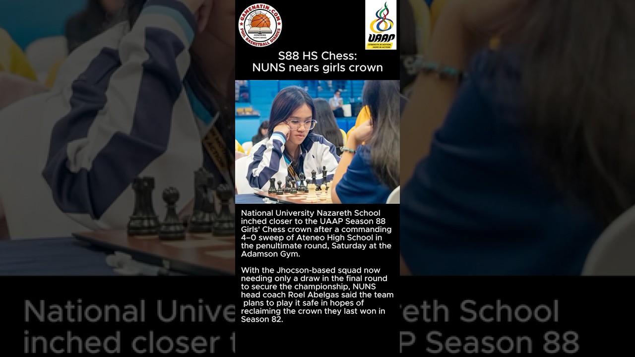 UAAP High School Chess: UST and NU on the brink of high school chess titles