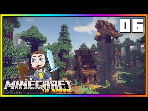 Minecraft Survival Lets Play ► ENCHANTING WIZARD TOWER/KEEP! ► [EPISODE 6] ► Minecraft 1.12 Survival