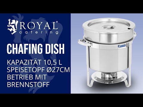 Video - Chafing Dish - rund - 10,5 L