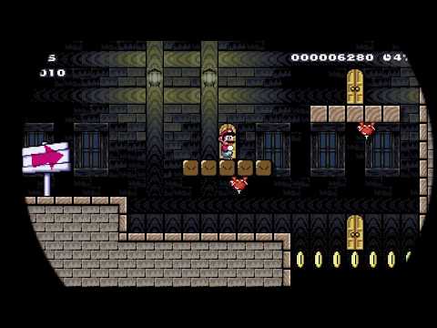 Super Mario Maker 2 - Level 5: The Mystery of the Haunted Manor - Story Mode - Walkthrough Part 5