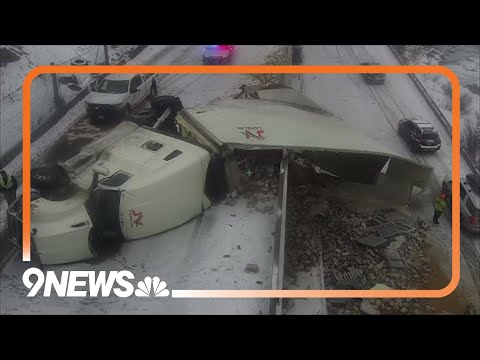 I-70 closed in Glenwood Canyon due to rolled semi