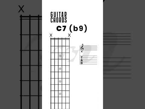 Guitar Chords, C7 b9, Dominant 7 Flat 9th, Chord Tensions