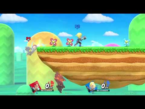 How to Gundash (Mii Gunner Tech)  Turn on subtitles or read the description to learn how to do this.