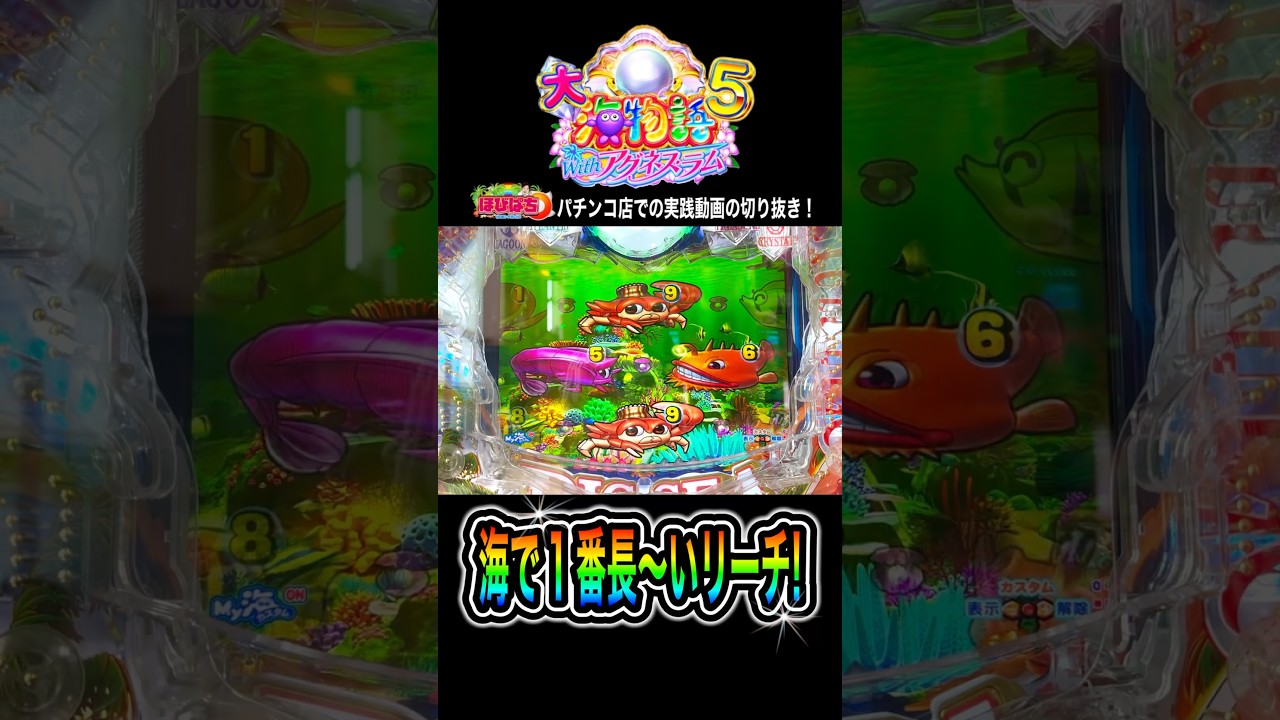 【PA大海物語5withアグネス•ラム】このプレミアム演出知ってる⁉️#海物語 #大海5#アグネス•ラム #ほびぱち #チャンネル登録お願いします！