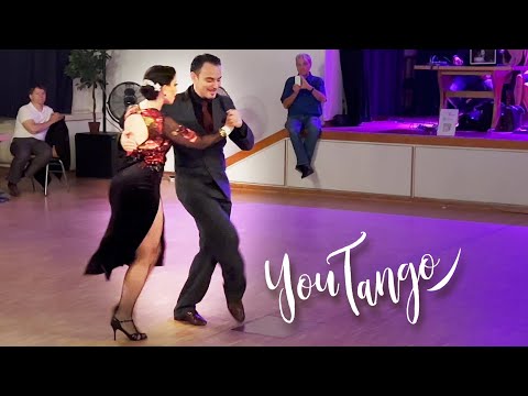  Bárbara Ferreyra  and  Agustín Agnez  are  dancing  to  the  milonga  "  Que Tiempo Aquel  "  by  Francisco Lomuto