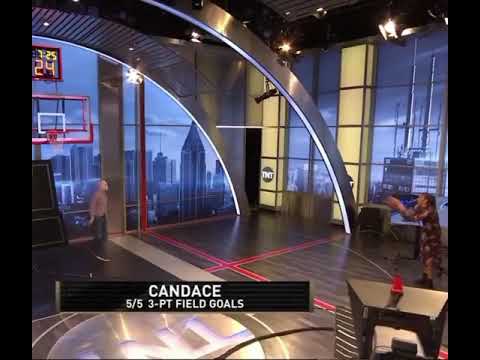 Candace Parker goes 5 for 5 on 3s on the TNT set 😳