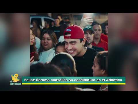 Felipe Saruma sigue sumando apoyos en el Atlántico