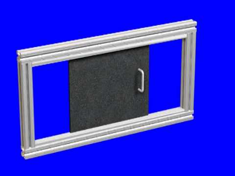 80/20: How to Assemble T-Slot Sliding Doors Using Lift Out Panels