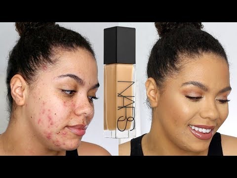NARS Natural Radiant Longwear Foundation Review (oily/acne) Video