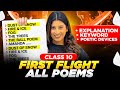 All First Flight Poems In ONE Video In Detail Class 10 English