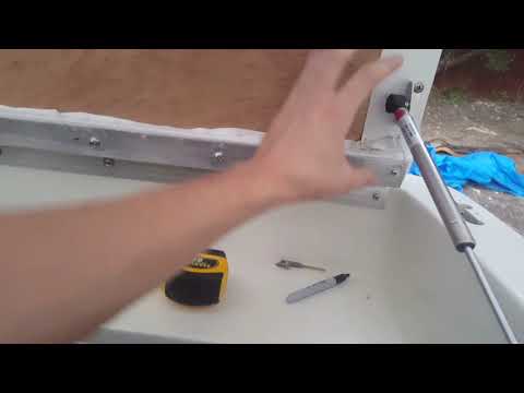 Boat Transom and Floor Rebuild - Installation of Marine Gas Shocks - Part 78