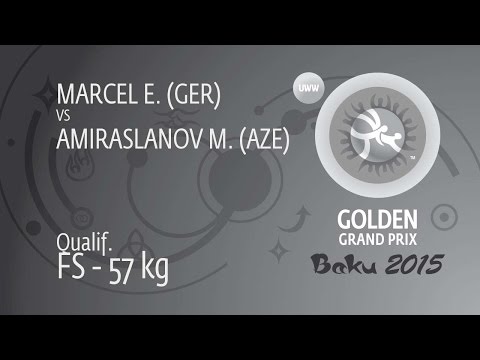 Qual. FS - 57 kg: M. AMIRASLANOV (AZE) df. E. MARCEL (GER), 8-2