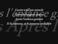 Carla Bruni - J'arrive à toi ( lyrics )