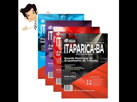 Apostilas do Concurso Itaparica /BA 2016 - Diversos Cargos