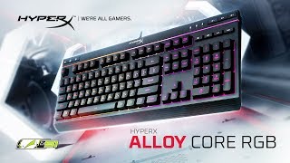 HyperX Alloy Core RGB Gaming Keyboard USB Black (HX-KB5ME2-RU, 4P4F5AX) - відео 4