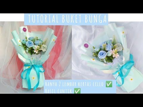 CARA MERANGKAI BUKET BUNGA // HASIL CANTIK DAN GEMBUL // DIY BOUQUET FLOWERS