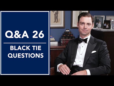 Black Tie 🤵, Tuxedo Shirts, Do's and Don'ts, And More - Q&A 26 | Kirby Allison Video