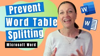 Word Table Do Not Split Across Pages (2 Quick Fixes)
