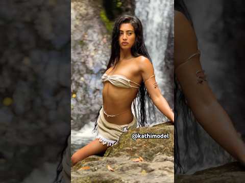 Queen of the jungle 🦋 #waterfall #costarica #modellife #bts #photoshoot