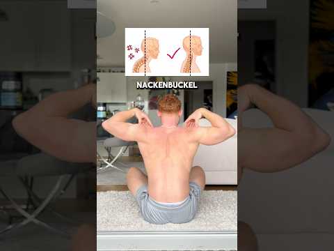 4 Übungen gegen Nackenbuckel & Rundrücken | Haltung verbessern #shorts #mobility #haltung