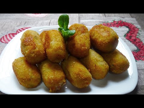 CROQUETAS DE PATATA JAMÓN Y QUESO