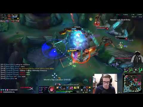 Ngẫu nhiên biết cách không bị mất một giọt máu - Froggen bị Bjergsen Hack Não - Tổng Hợp Game