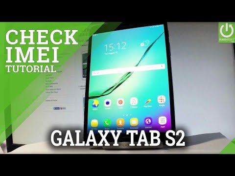 How to Check IMEI in SAMSUNG Galaxy Tab S2 - IMEI Info