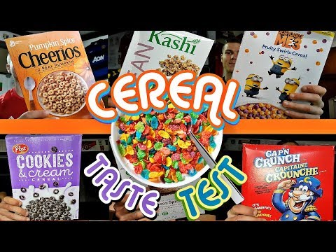 HUGE AMERICAN/CANADIAN BREAKFAST CEREALS TASTE TEST | NEW and LIMITED EDITION CEREAL!!!