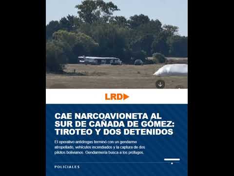 Cae narcoavioneta al sur de Cañada de Gómez