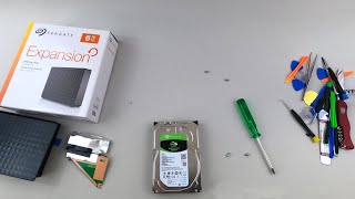 How to open Seagate Expansion 6TB External Hard Drive - 4K