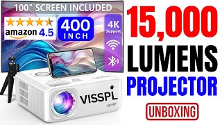 15K Lumens Powerful Projector VISSPL V30  ⫸  UNBOXING REVIEW  ⫷
