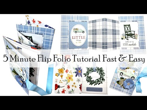 Got 5 Minutes? Make a Flip Folio.  Easy and Fast Tutorial. Great for Craft Fairs