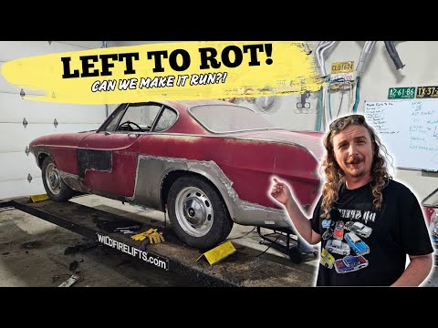 PARKED FOR 25 YEARS! Will This Abandoned Volvo P1800 Field Find Run?